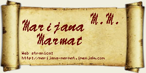Marijana Marmat vizit kartica